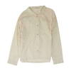Beige Striped Long Sleeve Button Down