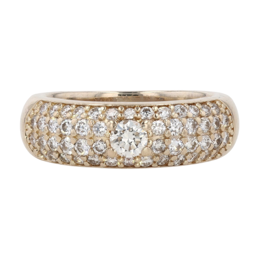 9/10 ctw 14K Yellow Gold Diamond Band Ring – Image 1