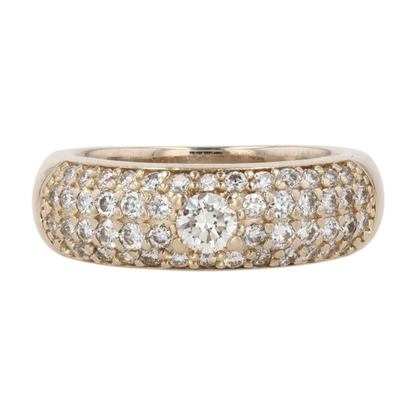 9/10 ctw 14K Yellow Gold Diamond Band Ring – Image 1