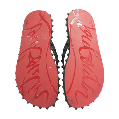 Black Super Loubi Flip Flop