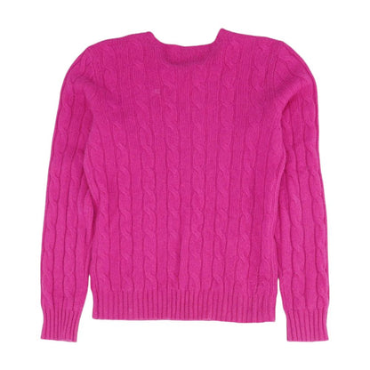 Pink Solid Knit Top