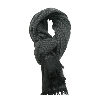 Black Medusa Wool Scarf