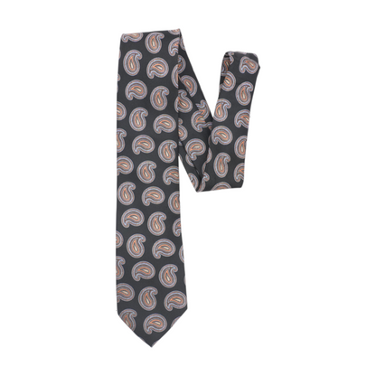 Black Paisley Neck Tie