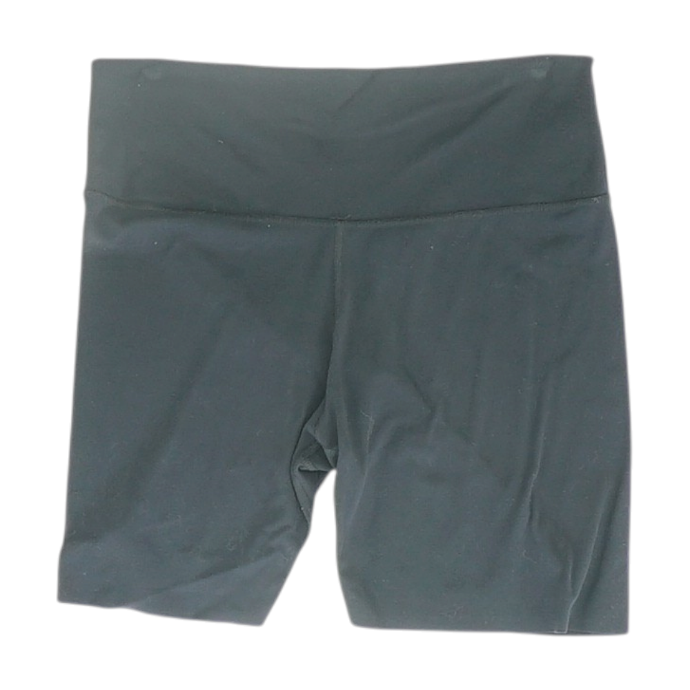 Black Solid Active Shorts