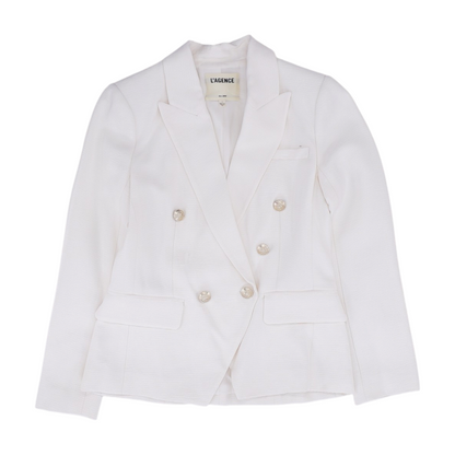 Cream Solid Blazer
