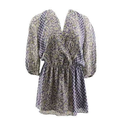 Purple Paisley Mini Dress