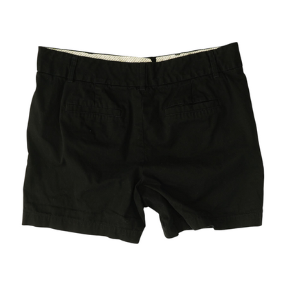 Black Solid Chino Shorts