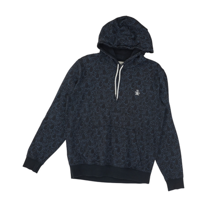Navy Graphic Hoodie Pullover