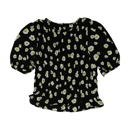 Black Floral Blouse