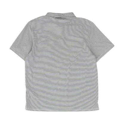 White Striped Short Sleeve Polo