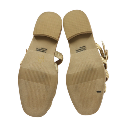 Tan Flat Sandals