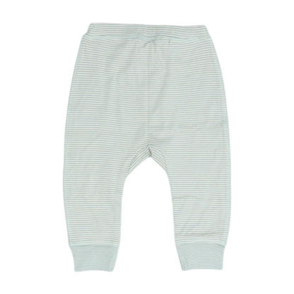 Beige Striped Knit Pants