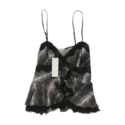 Black Animal Print Blouse