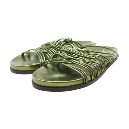 Green Flat Sandals