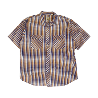 Multi Plaid Short Sleeve Button Down
