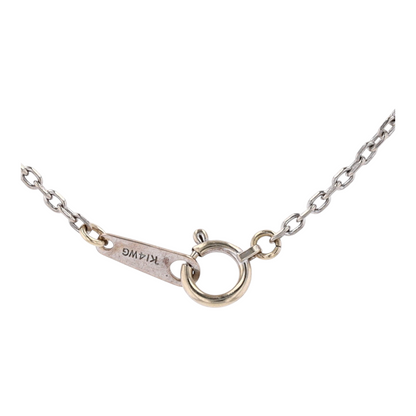 14K White Gold Chain Necklace