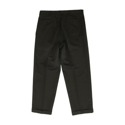 Black Solid Chino Pants
