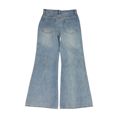 Blue Wide Leg Jeans