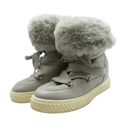 Gray Winter Boots