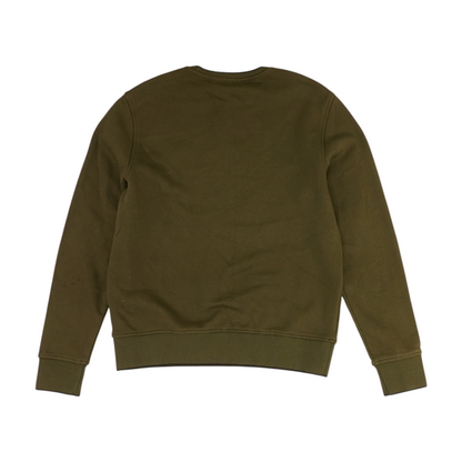 Green Solid Sweatshirt Pullover