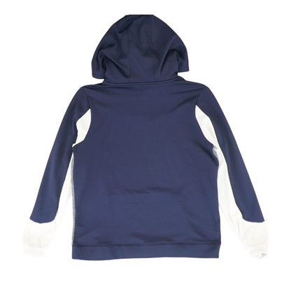 Navy Color Block Hoodie Pullover