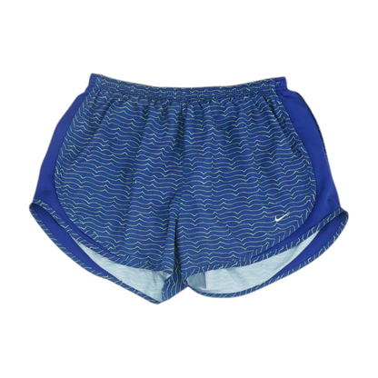Blue Striped Active Shorts