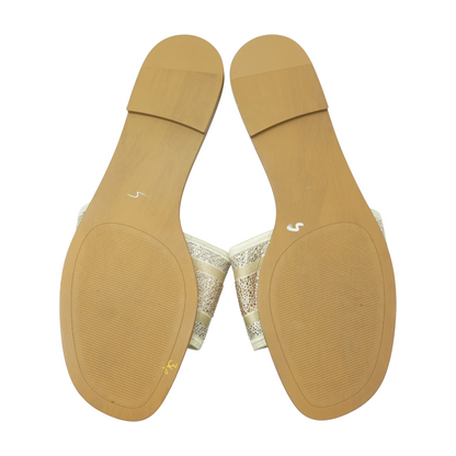 Gold Flat Sandals