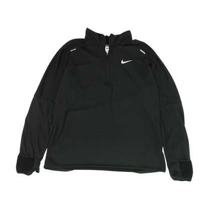 Black Solid 1/4 Zip Pullover