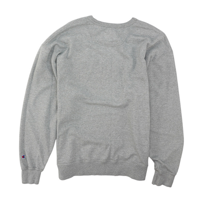 Gray Solid Sweatshirt Pullover