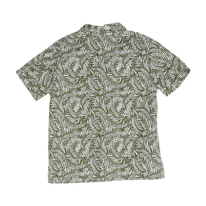 Green Tropical Short Sleeve Button Down