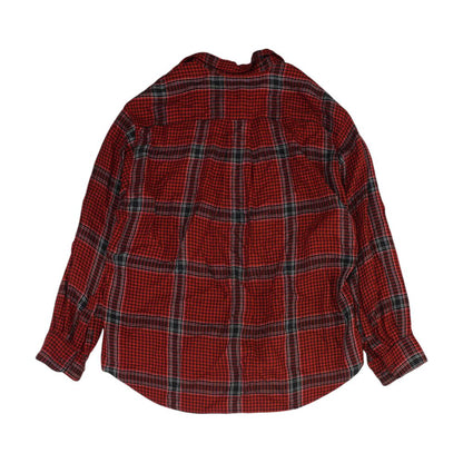 Red Check Button Down