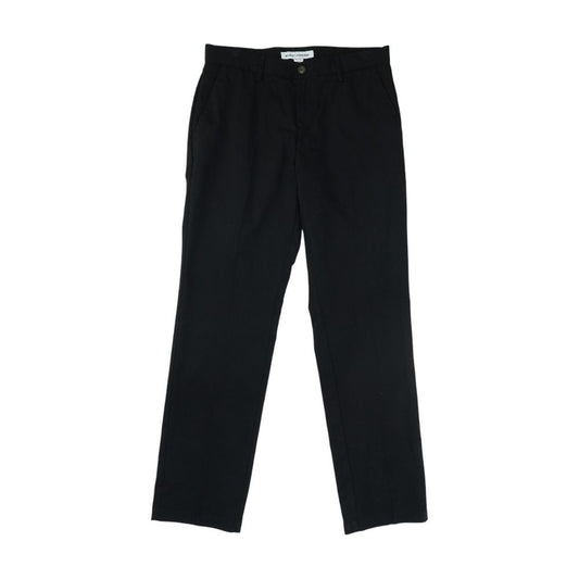 Black Solid Chino Pants