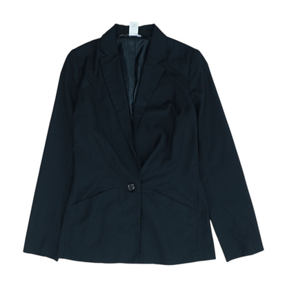 Black Solid Blazer