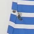 Blue Striped Swim Top