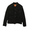 Black Solid Denim Jacket