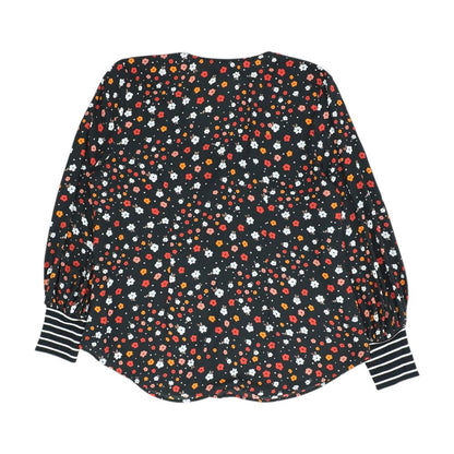 Black Floral Blouse