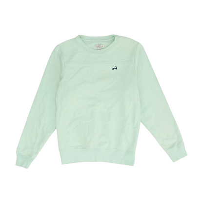 Green Solid Sweatshirt Pullover