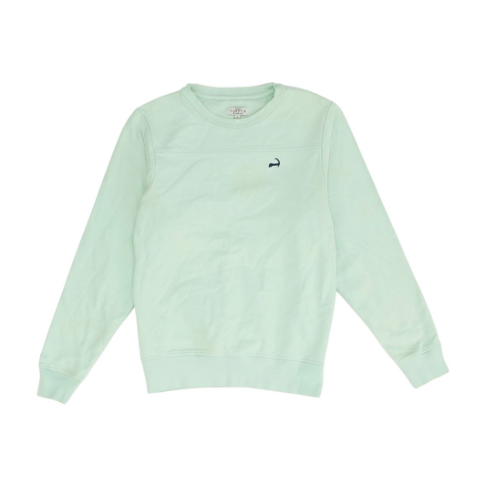 Green Solid Sweatshirt Pullover