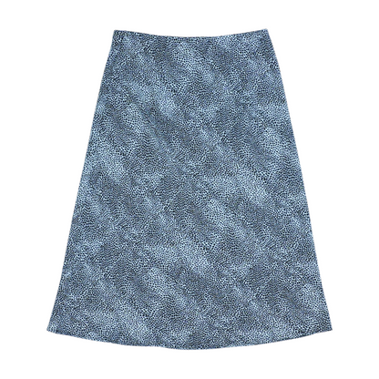 Beige Animal Print Midi Skirt