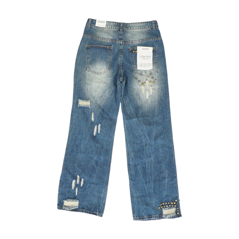 Blue Wide Leg Jeans