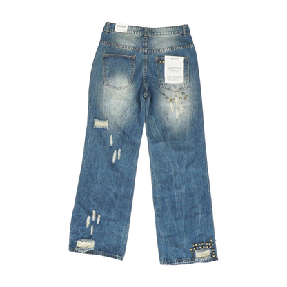 Blue Wide Leg Jeans