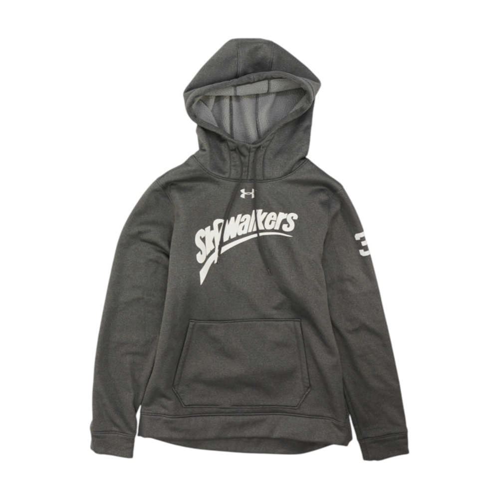 Gray Solid Hoodie Pullover