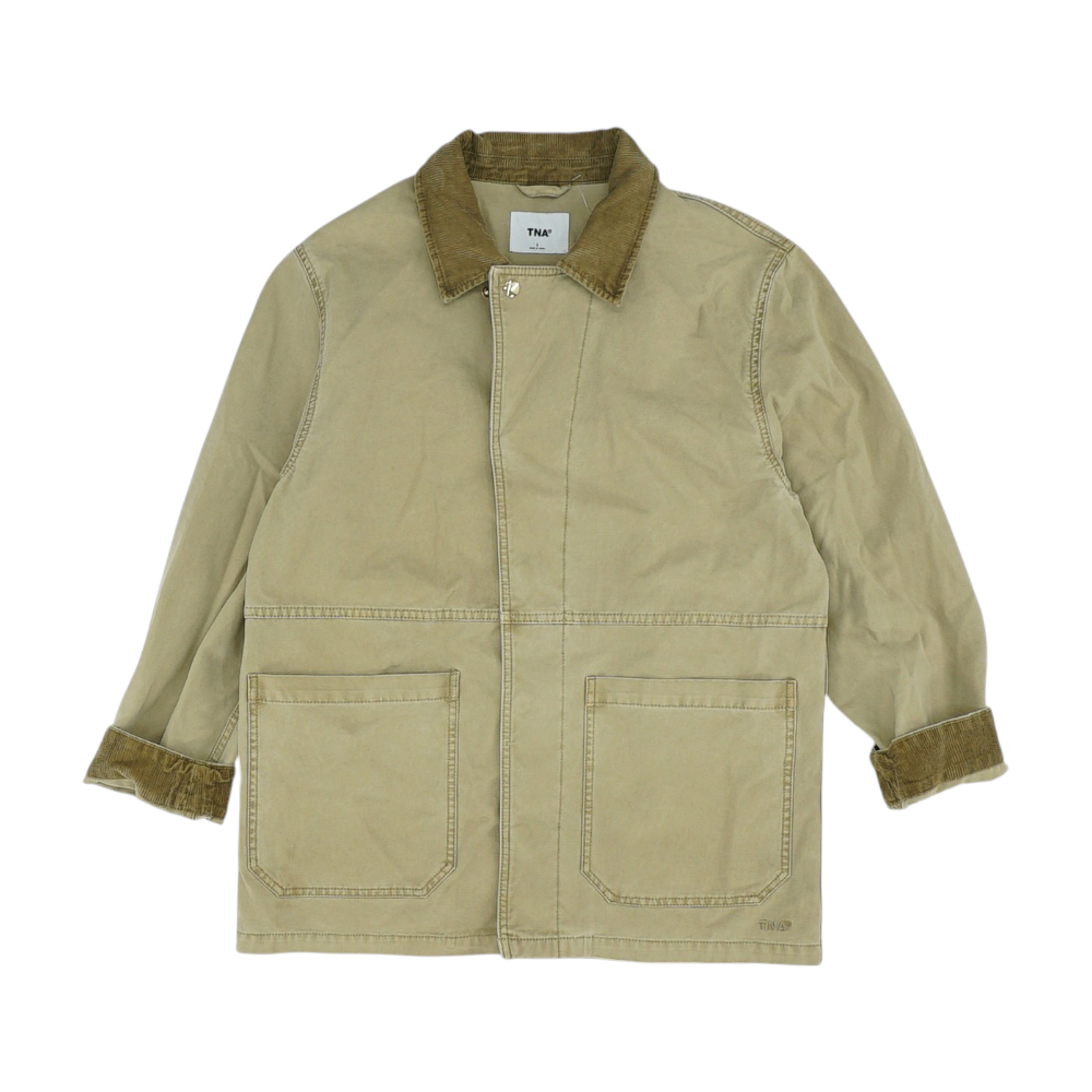 Beige Solid Jacket