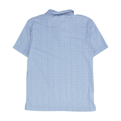 Purple Abstract Short Sleeve Polo