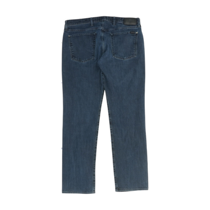 7 for All Mankind Navy Straight Jeans – Image 2