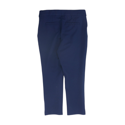 Navy Solid Chino Capris