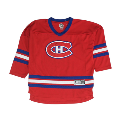 Boys' Red Montreal Canadiens Long Sleeve Jersey