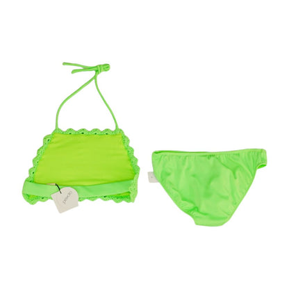 Green Solid Two-Piece
