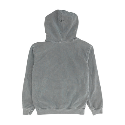 Gray Solid Hoodie Pullover