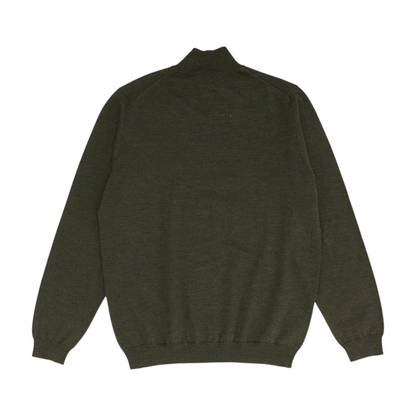 Green Solid Pullover Sweater